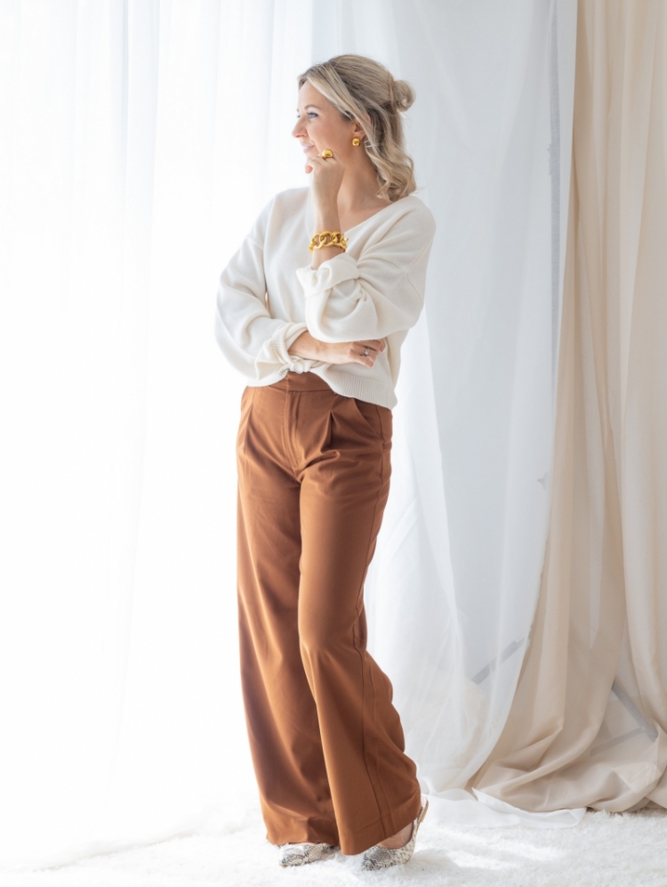 PaulaGZ MW wide pants sorrel horse