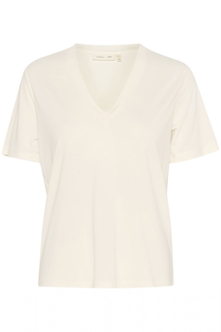 LilianalW Base V-neck whisper white