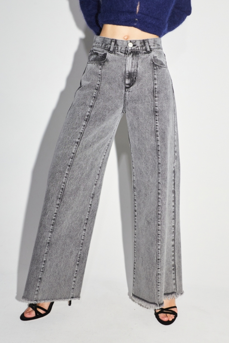 DENIM PALAZZO used grey