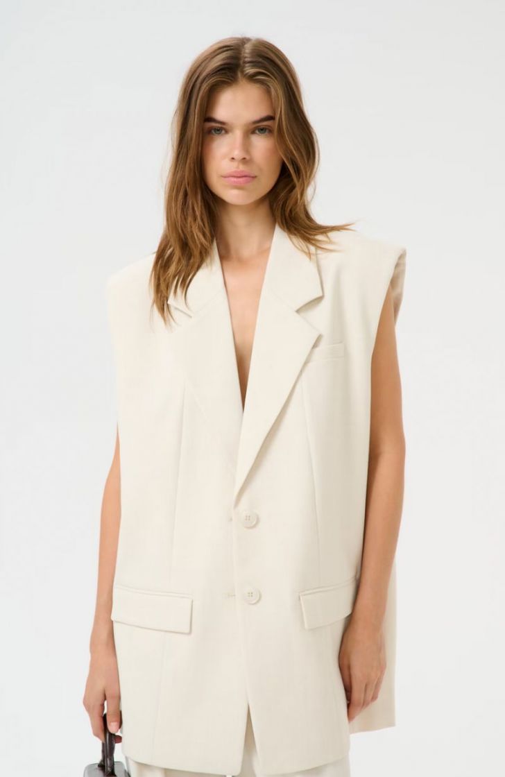 GZseaver SLwaistcoat egret melange