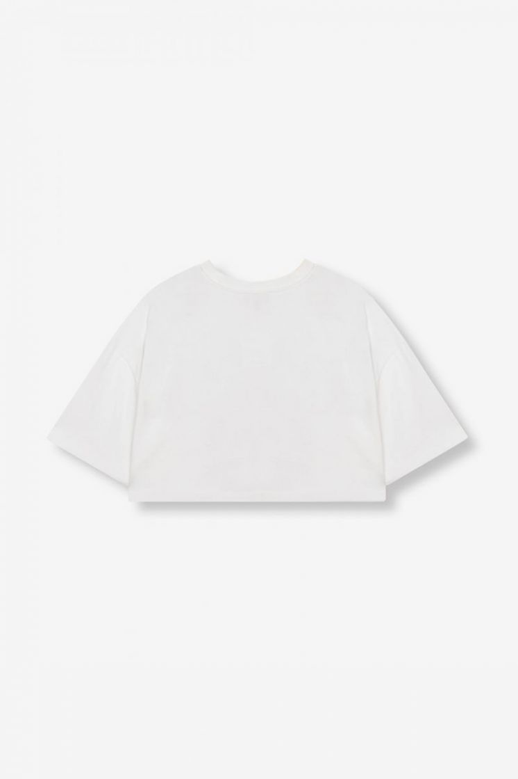 knitted Alix t-shirt  soft white