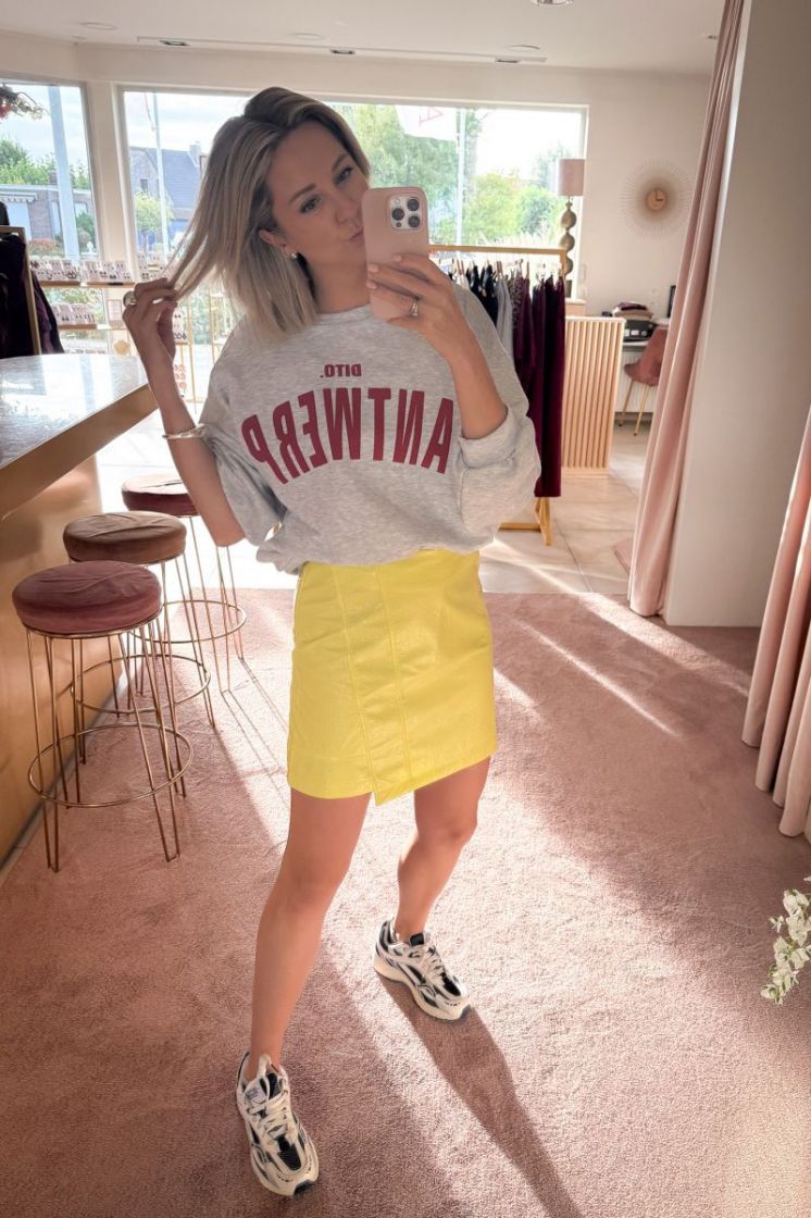 FUNKY skirt fluo yellow