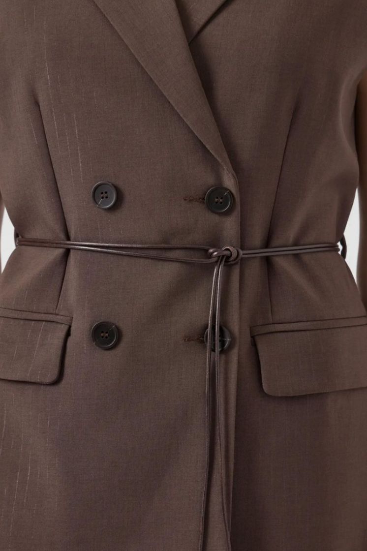 YASSHIMA WAISTCOAT chocolate brown