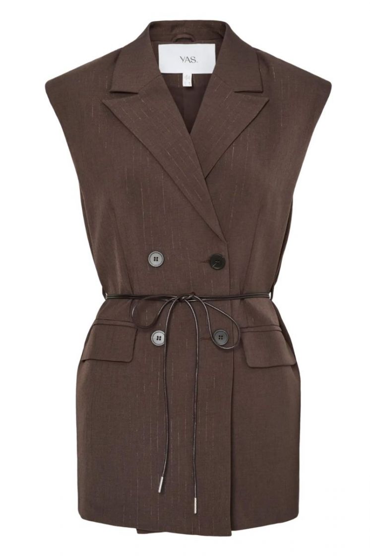 YASSHIMA WAISTCOAT chocolate brown