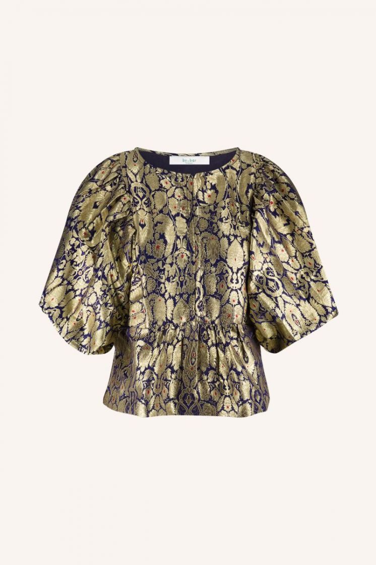 avelon festive blouse gold
