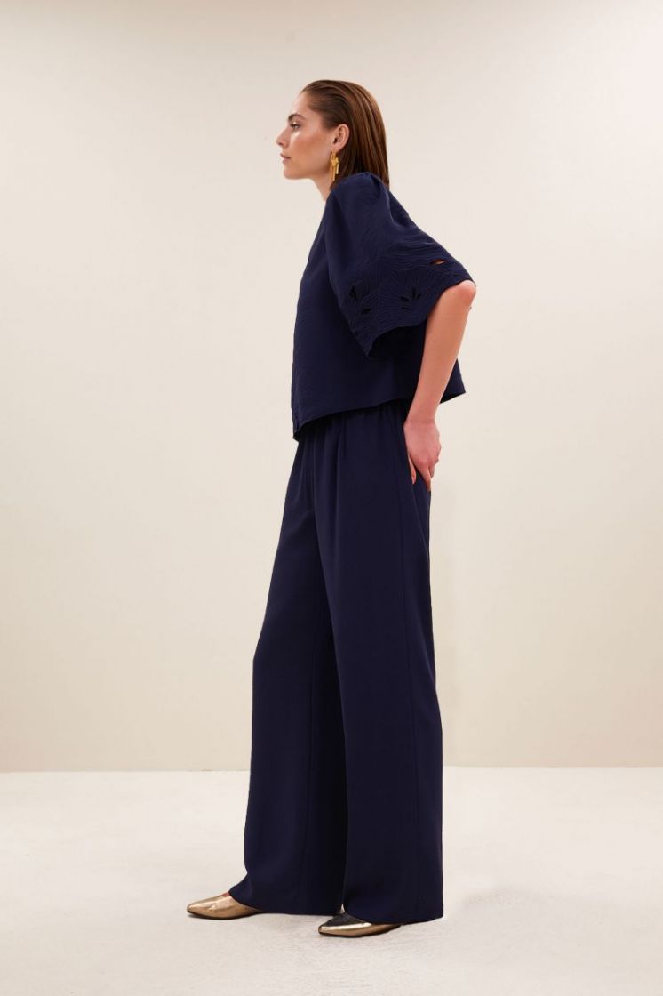 audrey blouse evening blue