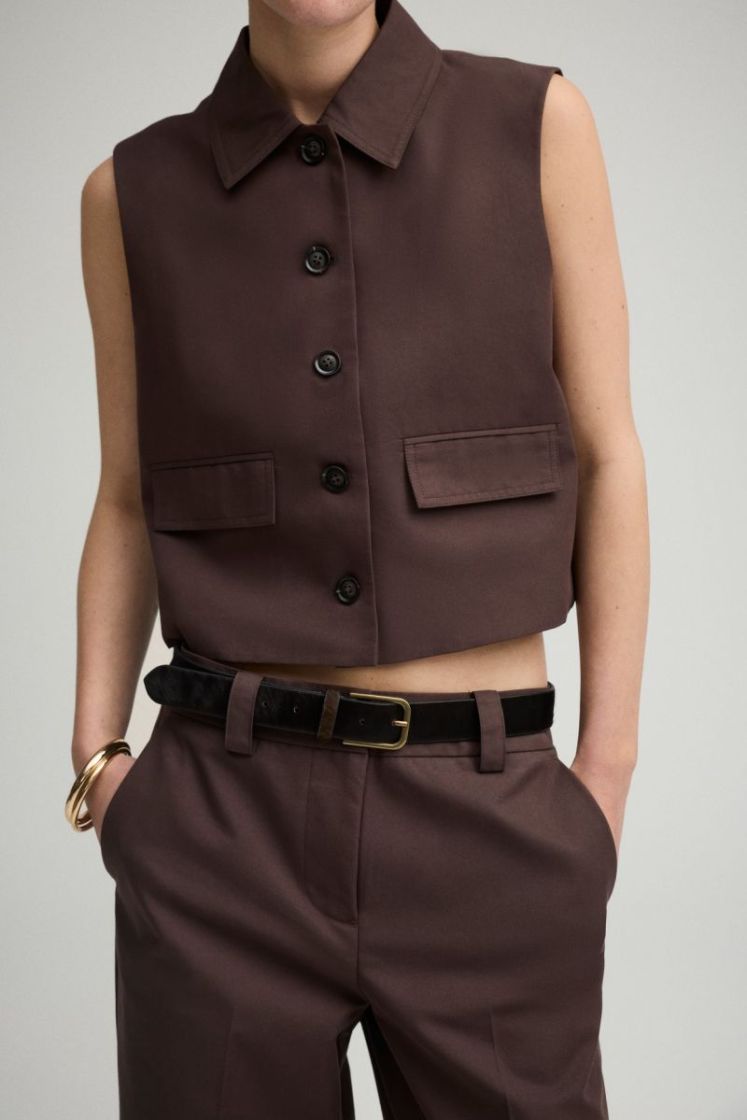 ROUFRANSISKA MIA WAISTCOAT seal brown