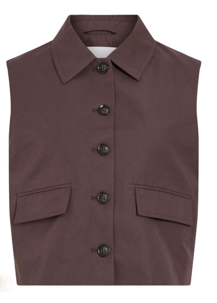 ROUFRANSISKA MIA WAISTCOAT seal brown