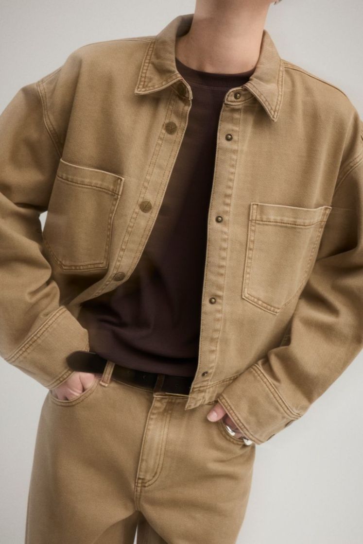 ROUDANA shirt dull gold