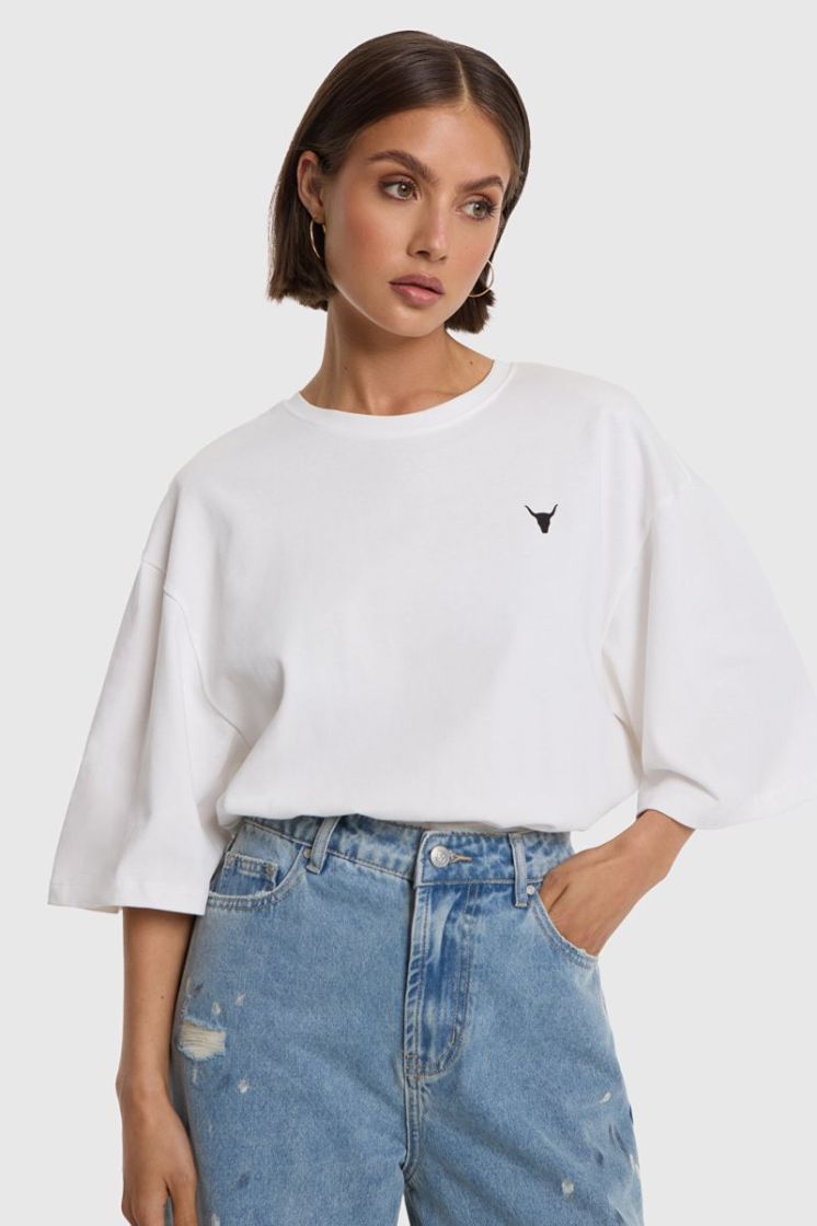 Knitted Body T-Shirt soft white