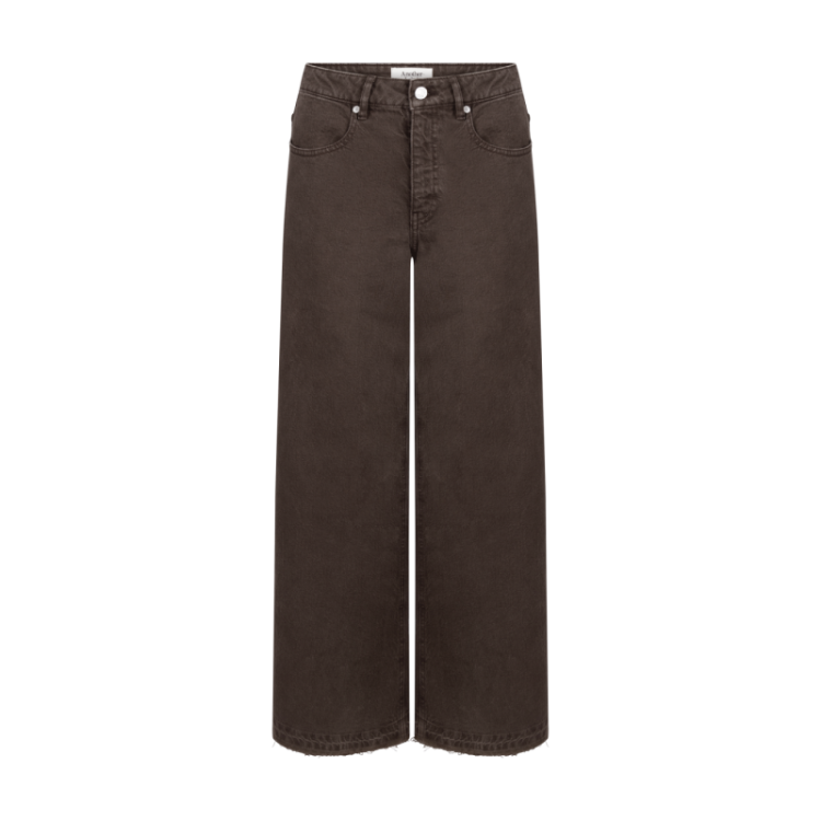  Moore denim wide fringe pants delicioso