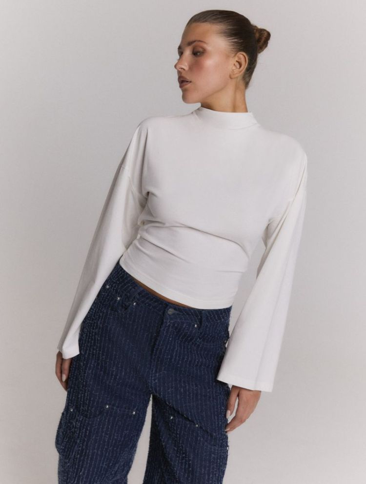 Knitted Longsleeve Detail Back clean jersey