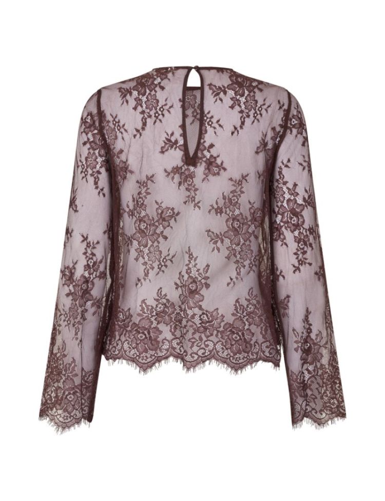 Willah lace marielle maroon noir